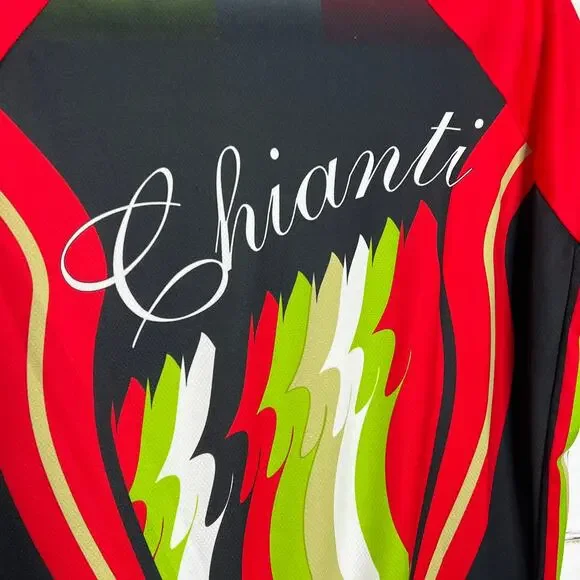 Santini SMS Cycling Jersey XXL Italian Rooster Full Zip Short Sleeve Bike Shirt - Picture 9 of 9